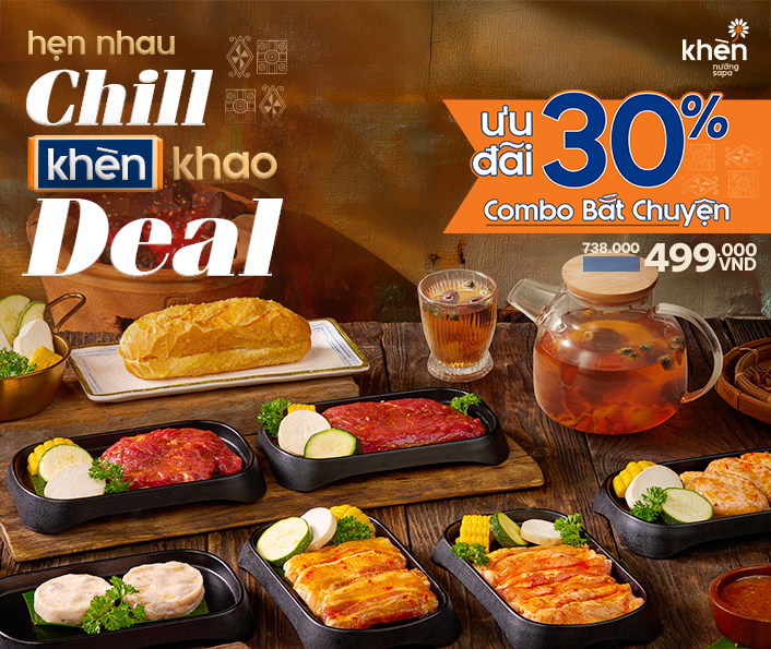ƯU ĐÃI 30% COMBO BẮT CHUYỆN